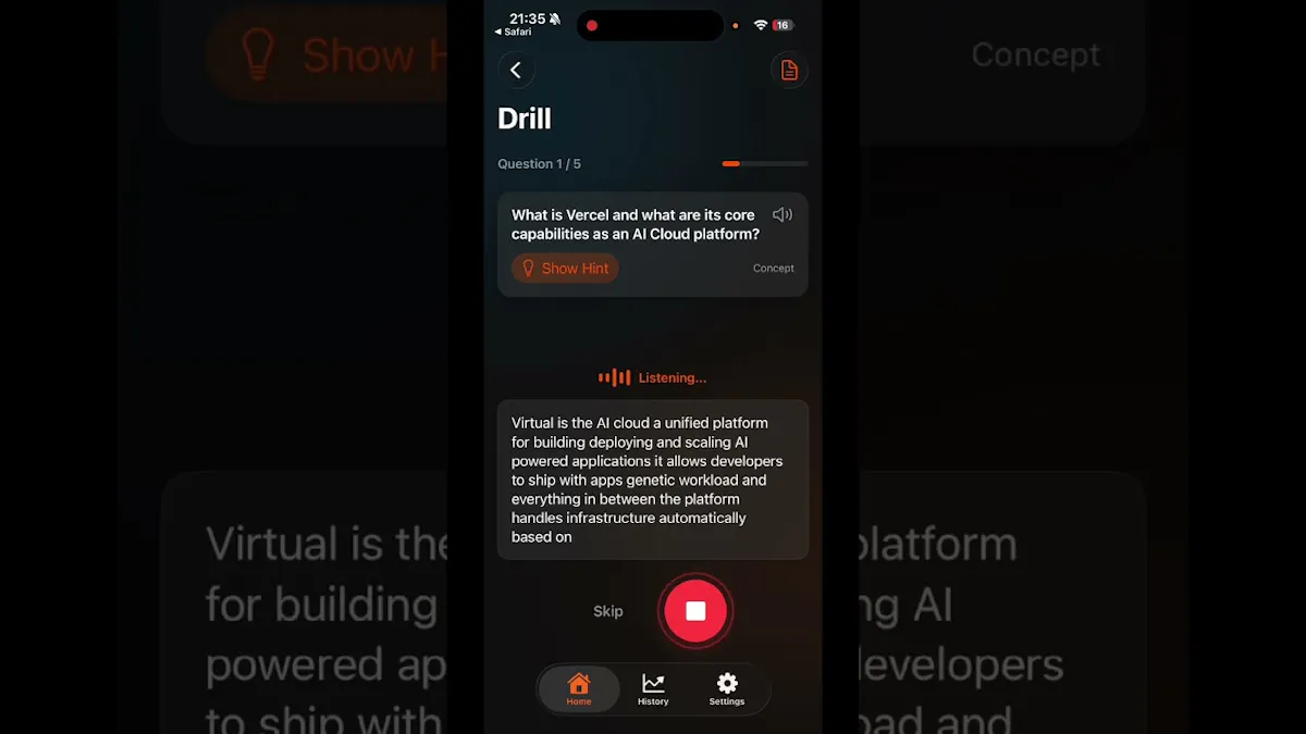 Ignite - English Drill screenshot 1