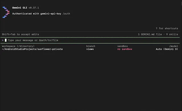 Android CLI screenshot 3