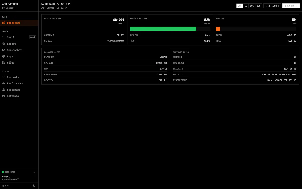 ADB Wrench screenshot 2
