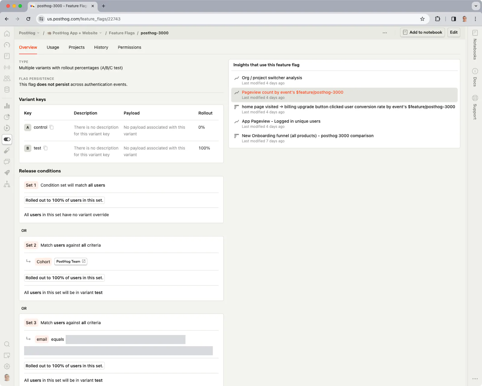PostHog screenshot 1