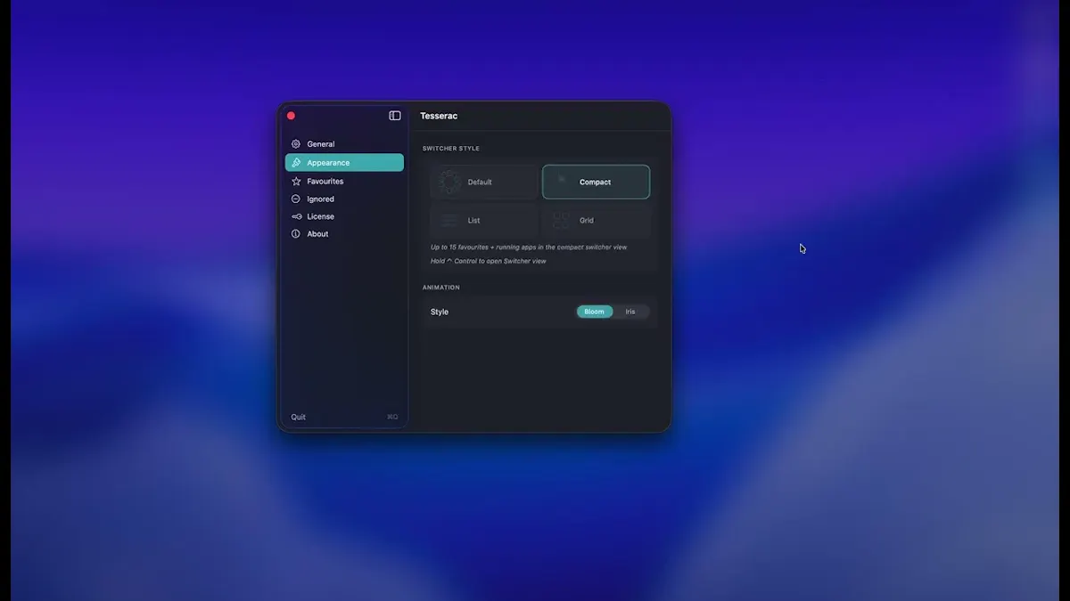 Tesserac screenshot 1