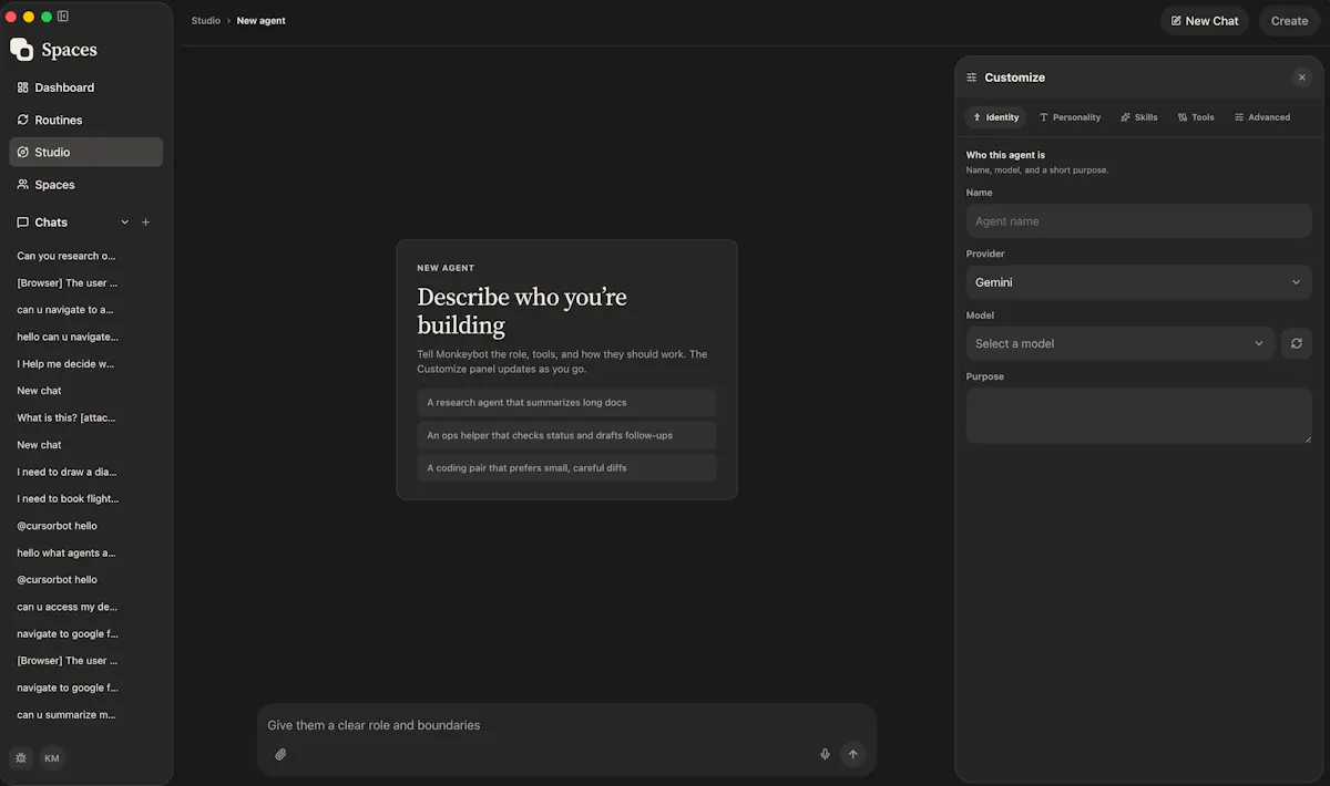 Spaces screenshot 2