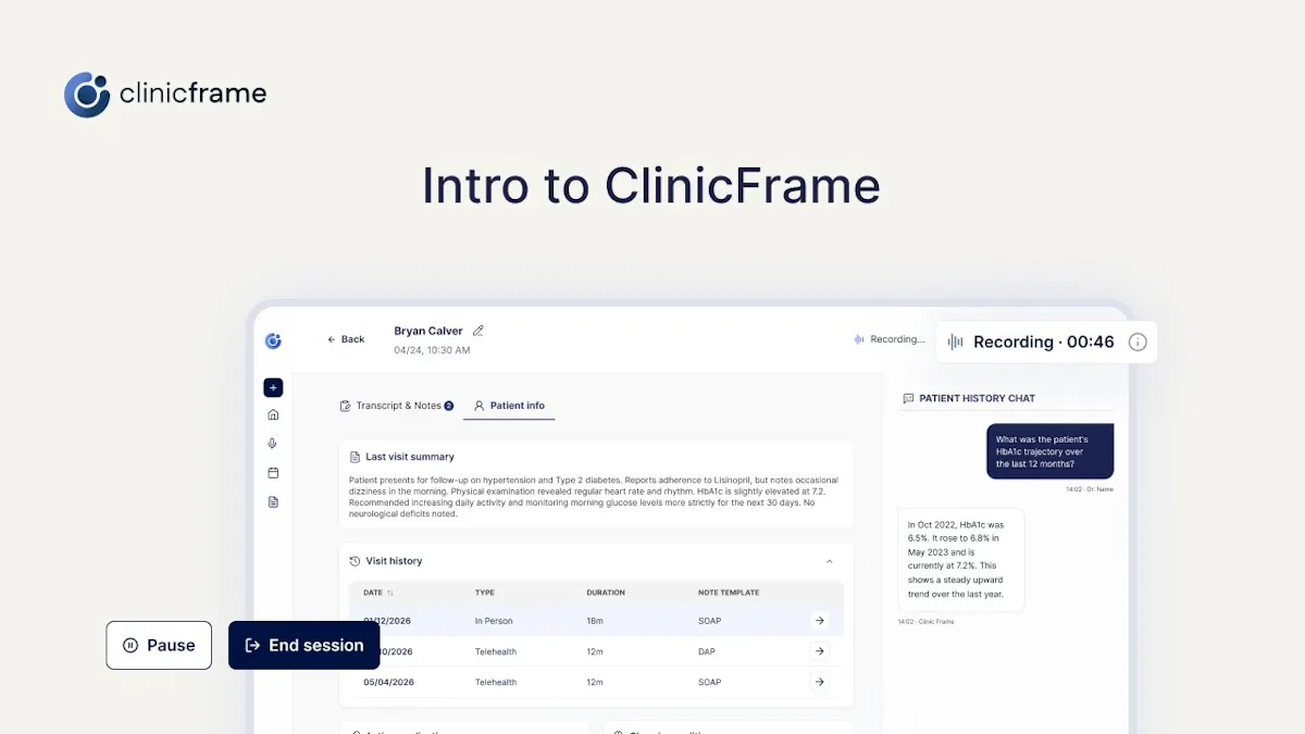 ClinicFrame screenshot 1